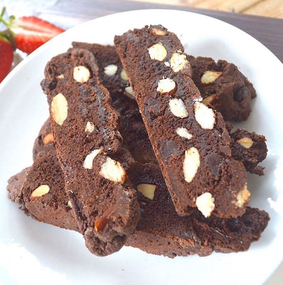 Double Chocolate and Almond Biscotti Double Chocolate and Almond Biscotti