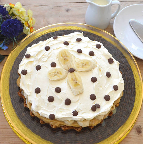 Banoffee Pie with a Chocolate Chip Crust