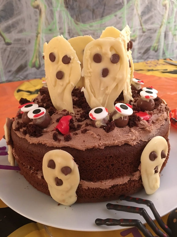 Ghostly Ghouls Halloween Party Cake