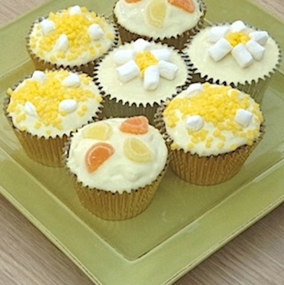 Zesty Lemon & White Chocolate Cupcakes