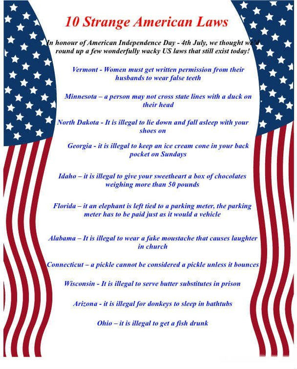 10 Weird and Wonderful American Laws