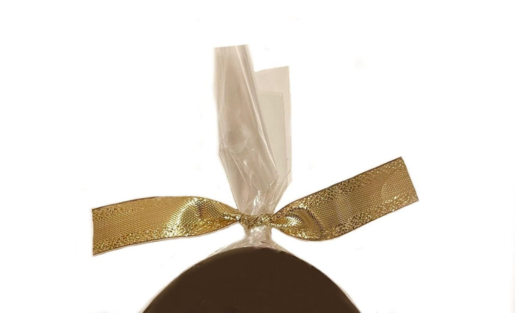 Gold ribbon bow