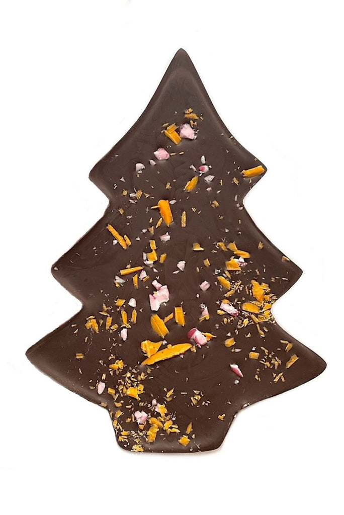 'Orange Crackle' Christmas Tree - Dark