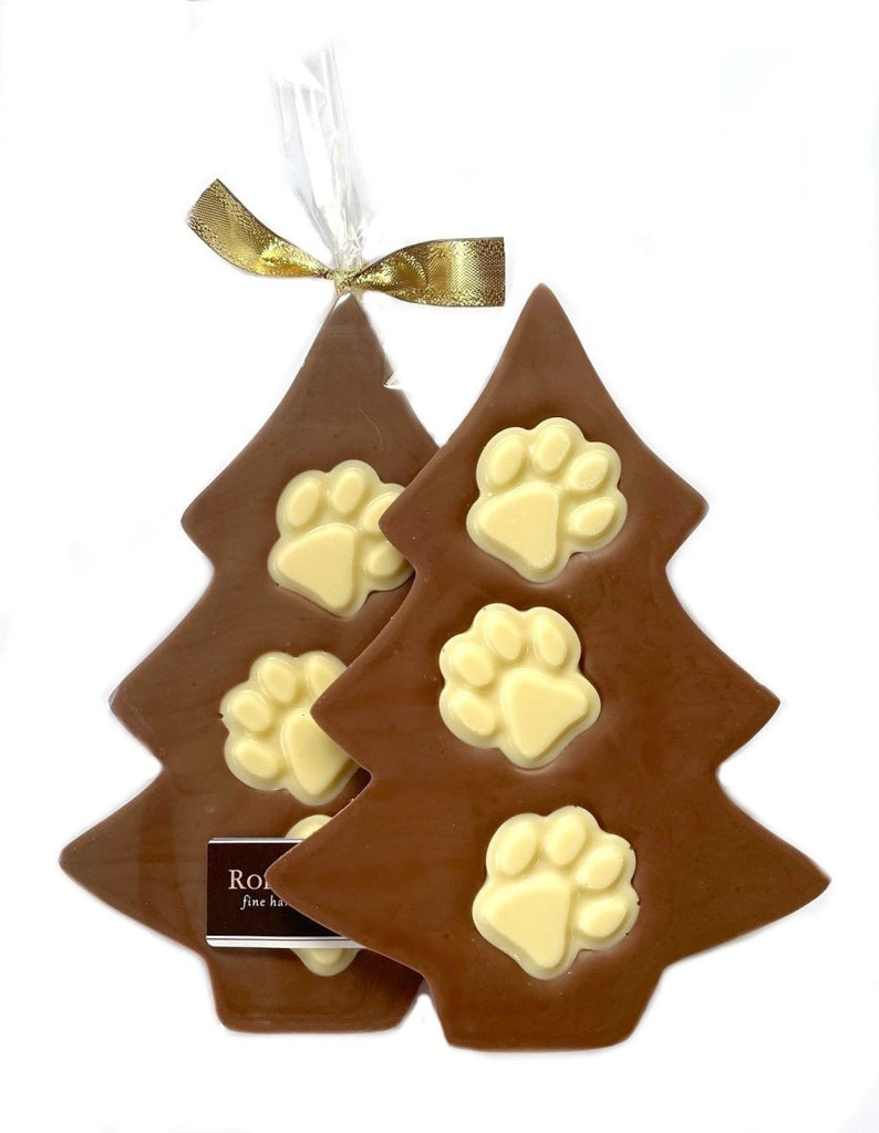 Paw Prints Christmas Tree - Milk