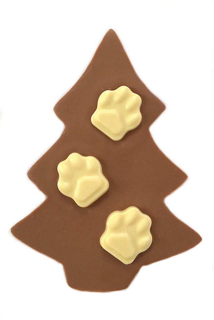 Paw Prints Christmas Tree - Milk