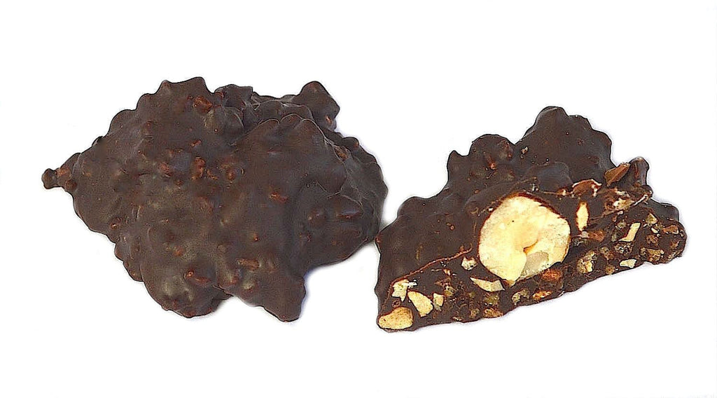 Luxury online chocolate shop dark chocolate coated hazelnuts nots