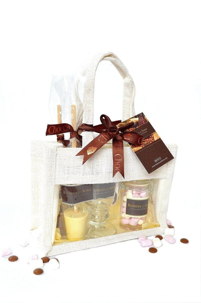 Buy luxury gifts online Belgian Hot chocolate gift bag 