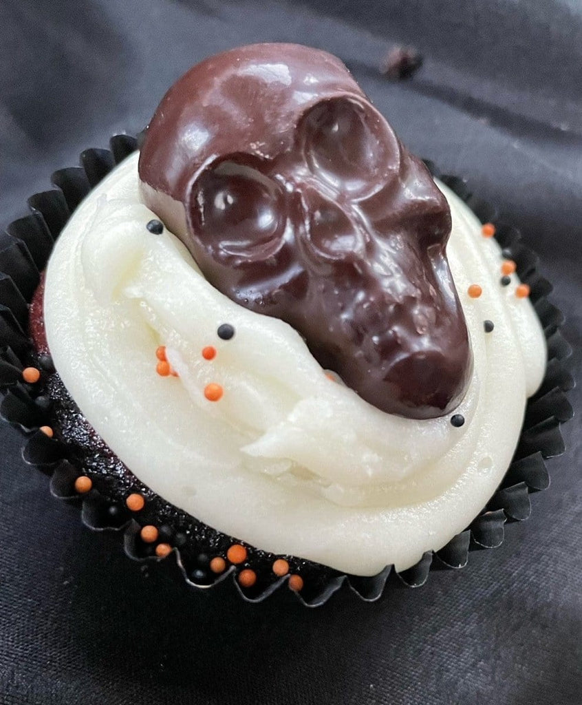 Chocolate Skull Cake Toppers