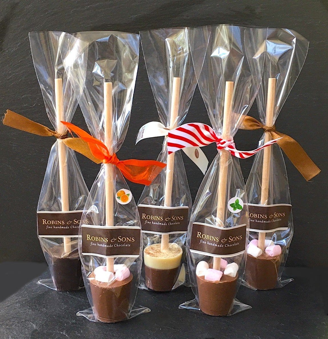 Luxury Hot Chocolate Stirrers - Plain / Flavoured - Robins & Sons
