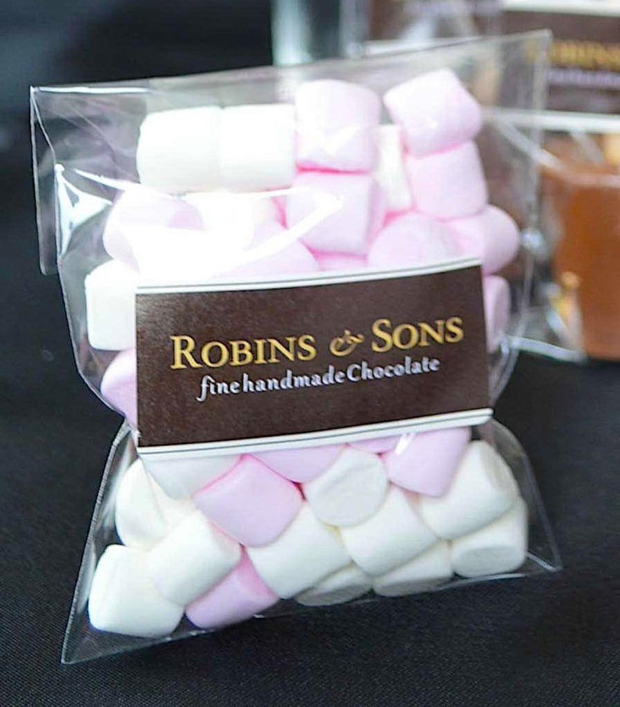 luxury Belgian hot chocolate sticks spoons stirrer gift set - marshmallows