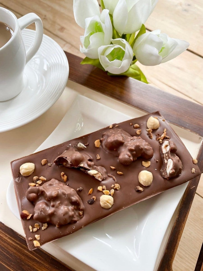 Nut Clusters Chocolate Slab