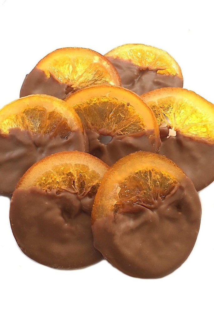 Luxury Milk Chocolate covered oranges slices delivered