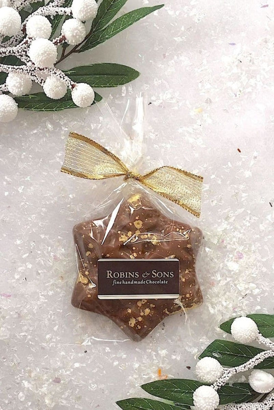 Novelty Christmas Belgian milk Chocolate snowflake Stocking filler