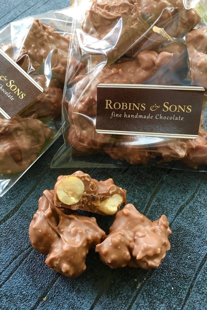 Milk Chocolate and hazelnut nut clusters