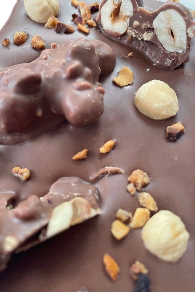 Nut Clusters Chocolate Slab