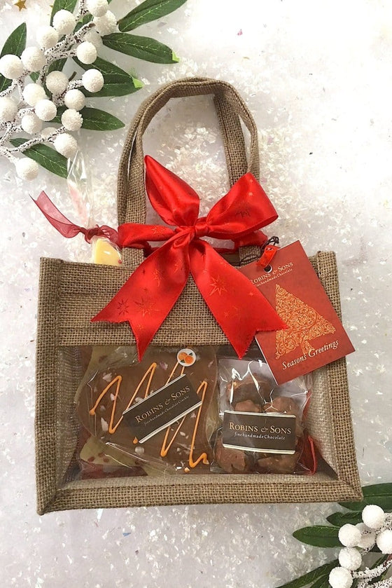 Luxury brand Milk and White Christmas Chocolate Gift Bags buy UK