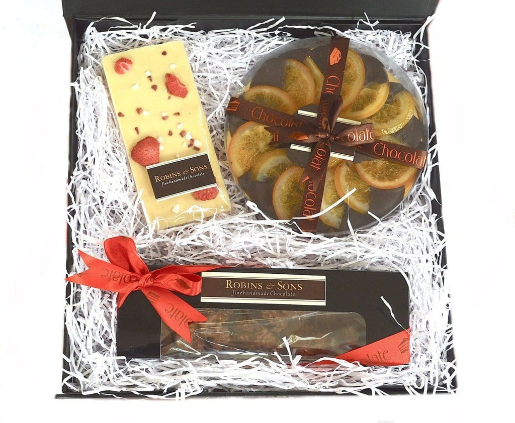 luxury brand chocolate covered oranges and nuts corporate Valentine gift