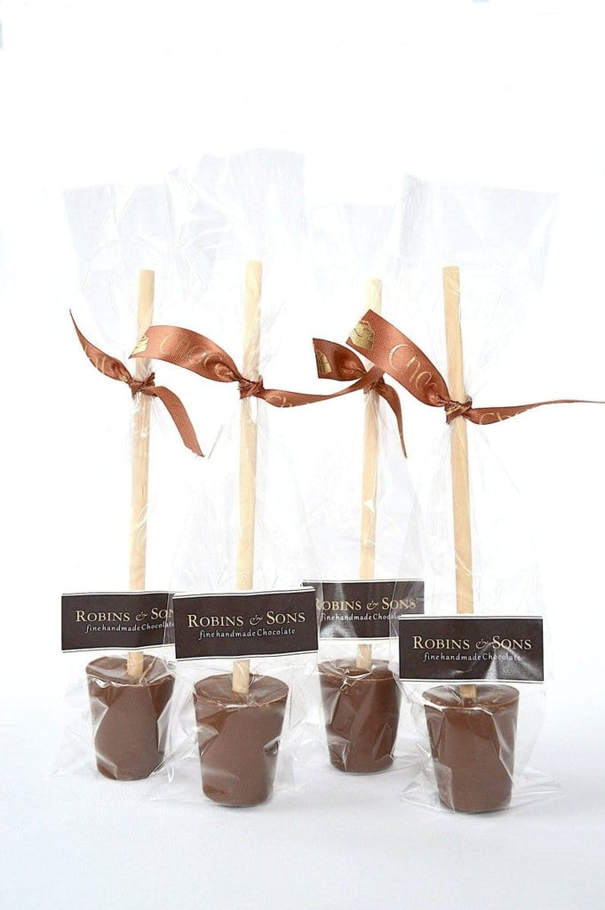 Pack of luxury Belgian milk chocolate Hot Chocolate stirrer spoons 
