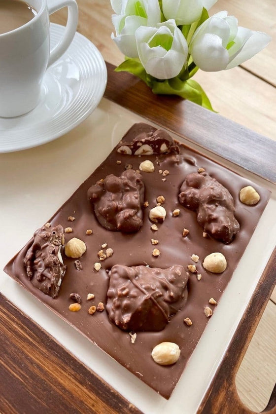 Nut Clusters Chocolate Slab