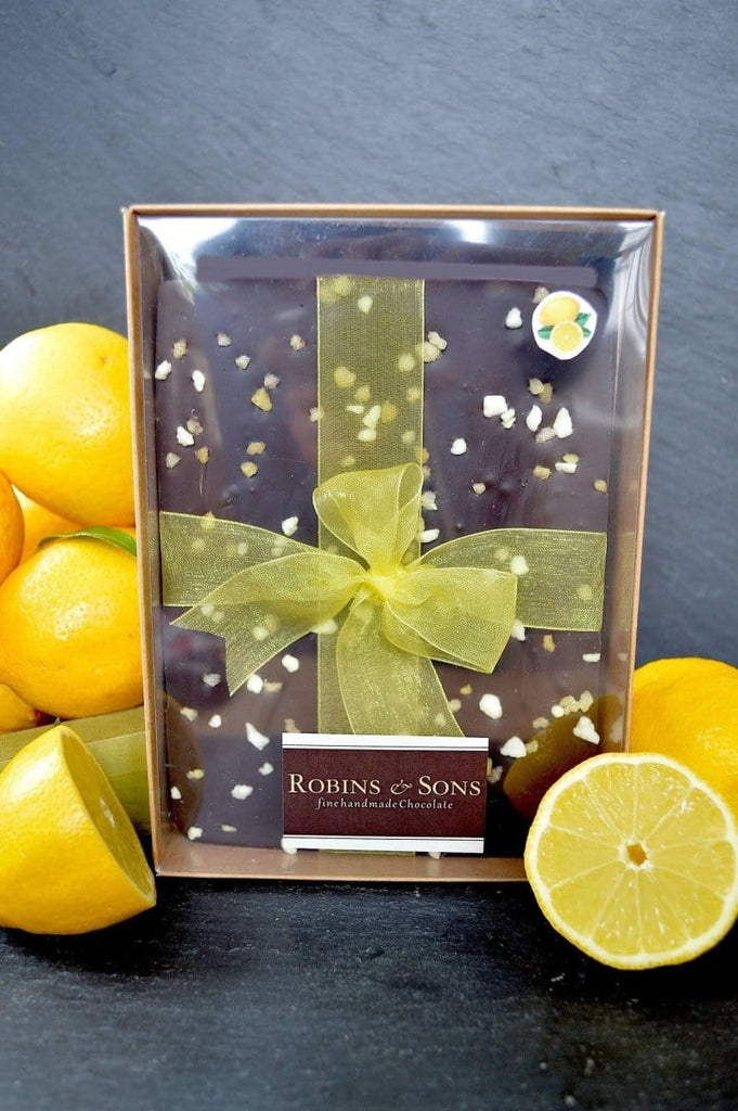 Luxury 70% dark lemon chocolate buy online easter gift men corporate
