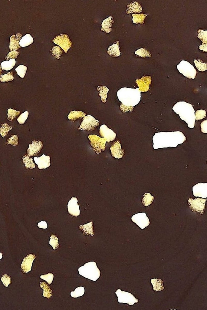 Luxury 70% dark chocolate with lemon oil bar uk  