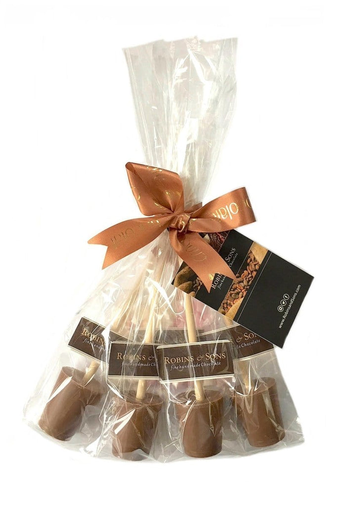 Hot Chocolate Stirrer Gift Set with Marshmallows - Milk Chocolate