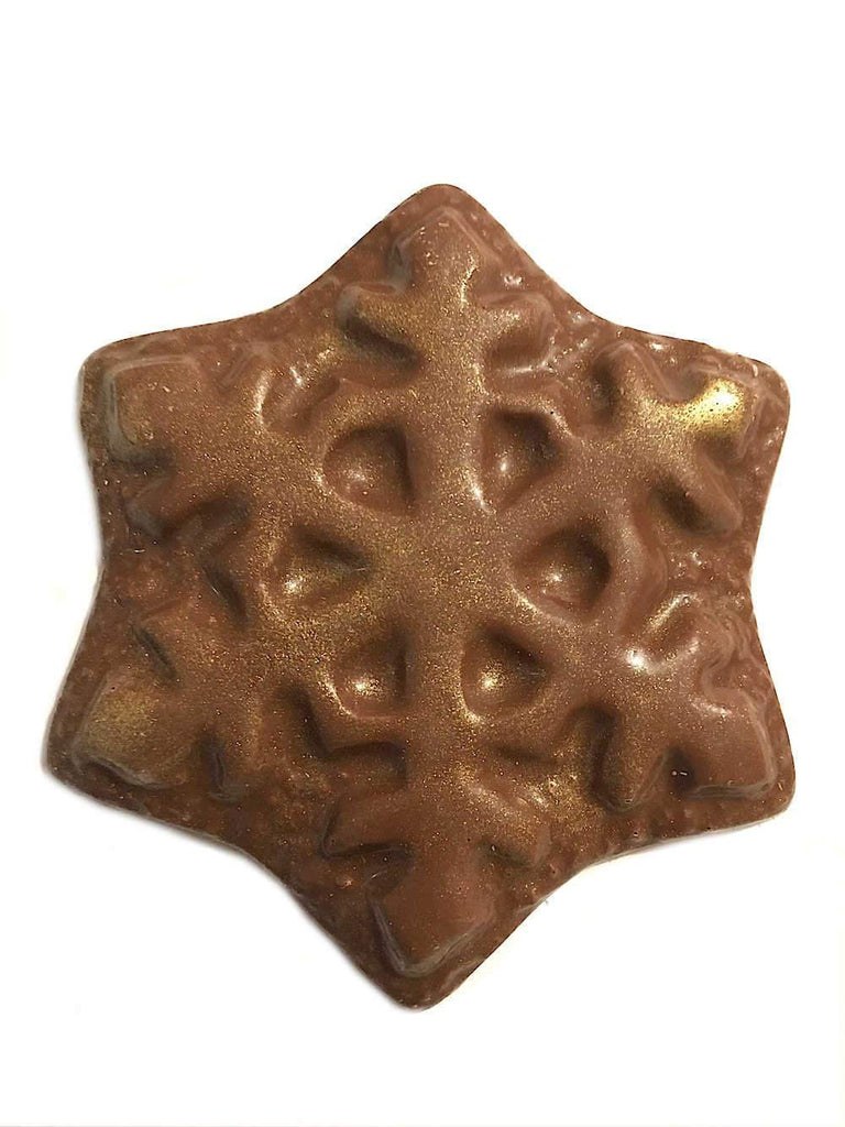 Belgian milk chocolate snowflake stocking filler